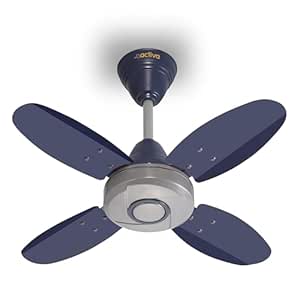 ACTIVA Ornet 600mm Ceiling Fan for Kitchen & Small Rooms | 4 Blade High Speed Fan | 850 RPM Powerful Air Delivery | Anti-Dust Coating | Energy Efficient Ceiling Fan | 2 Years Warranty | Silver Blue
