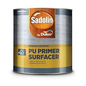 Sadolin by Dulux | PU Primer Surfacer with Opaque Finish for White Top coats | Excellent resistance to scratches, stains, and cracks | 4 Litres