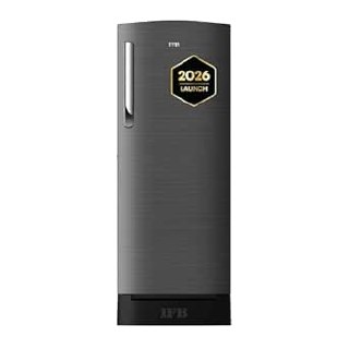 IFB 206L 5 Star Advanced Inverter Direct-Cool Single Door Refrigerator with 30 Hrs Cooling Retention, Big Vegetable Box, 4 Year Super Warranty & Base Stand (2026, IFBDC-232EYOSED, Onyx Grey)