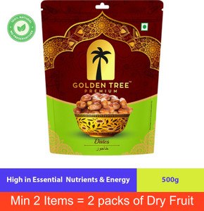 Golden Tree Selected Premium Organic Handpicked| Khajoor 100% Pure Dry Dates